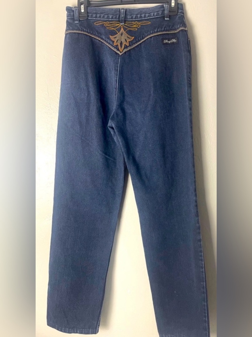 Rare Vintage Fancy Ass Women's Blue Denim Jeans 1970s 1980s size 28
